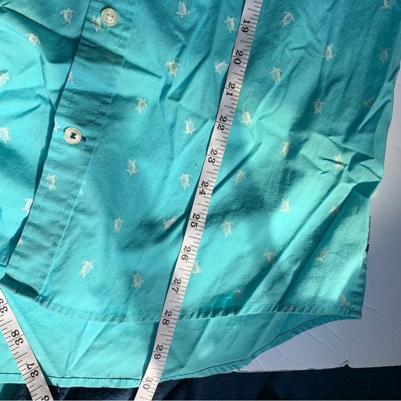 iZod Blue Turtle Button Down Men's Shirt Size Small - Picture 7 of 10